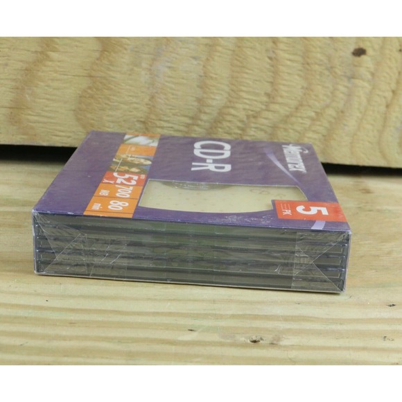 New Memorex CD-R 52X 700 MB 80 Min 52x 5 Pack Blank Media 2007 - Picture 3 of 3